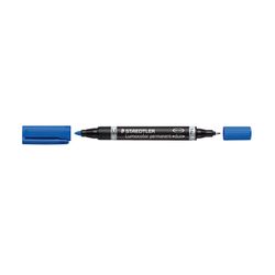 Staedtler 348 Permanent Twin Tip Marker Blue Box 10
