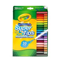 Crayola Washable Super Tip Markers Assorted Pack 20