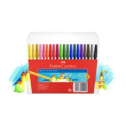 Faber-Castell Colouring Markers Fibre Tip Assorted Wallet/20
