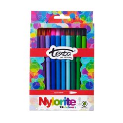 Texta Nylorite Colouring Markers Assorted Wallet 24