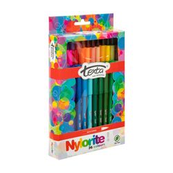 Texta Nylorite Colouring Markers Assorted Wallet 36