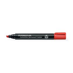 Staedtler 350 Permanent Marker Chisel Red - Sold Each (10 per Box)