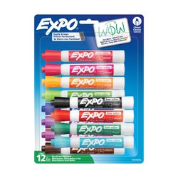 Expo Whiteboard Marker Bullet Assorted Fashion Colours Pack 12