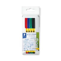 Staedtler Noris 307 Writing Pen Assorted Colours Pack 4