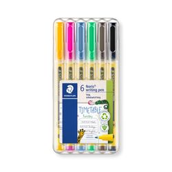 Staedtler Noris 307 Writing Pen Assorted Colours Wallet 6