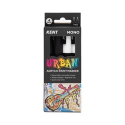 Kent Urban Paint Marker 3mm Nib Mono Set 4