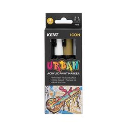 Kent Urban Paint Marker 3mm Nib Icon Set 4
