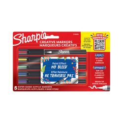 Sharpie Creative Acrylic Brush Markers Pack 5