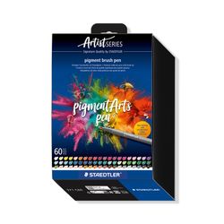 Staedtler Pigment Arts Brush Pen 371 60 Assorted Colours