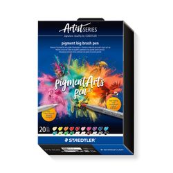 Staedtler Pigment Arts Big Brush Pen 20 Assorted Colours