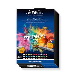 Staedtler Pigment Arts Big Brush Pen 30 Assorted Colours