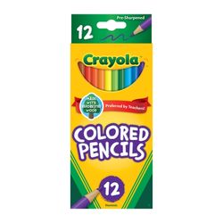 Crayola Coloured Pencils Assorted Colours Pack 12