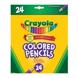 Crayola Coloured Pencils Assorted Colours Pack 24