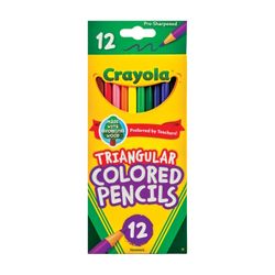 Crayola Triangular Coloured Pencils Assorted Colours Pack 12