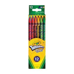 Crayola Twistables Coloured Pencils Assorted Colours Pack 12