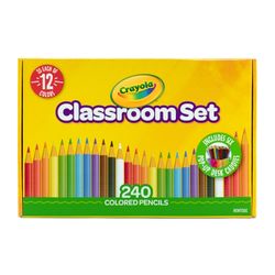 Crayola Coloured Pencils Classpack Assorted Colours Pack 240