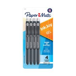 Paper Mate InkJoy Gel Pens 0.7mm Black Assorted Pack 4