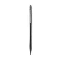 Parker Ballpoint Pen Jotter Stainless Steel Barrel Chrome Trim Blue Ink