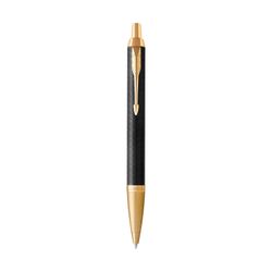 Parker Ballpoint Pen IM Premium Black Barrel Gold Trim Blue Ink