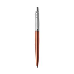 Parker Ballpoint Pen Jotter Chelsea Orange Barrel Chrome Trim Blue Ink