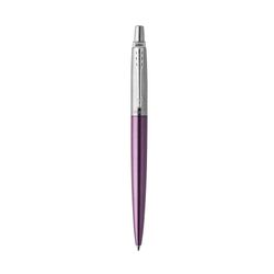 Parker Ballpoint Pen Jotter Victoria Violet Barrel Chrome Trim Blue Ink
