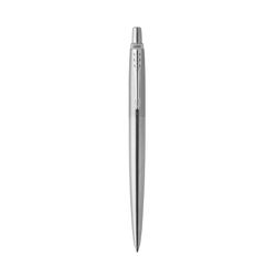 Parker Ballpoint Pen Jotter Stainless Steel Barrel Chrome Trim Blue Ink with gift box
