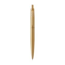 Parker Ballpoint Pen Jotter XL Monochrome Gold Barrel Gold Trim Blue Ink with gift box
