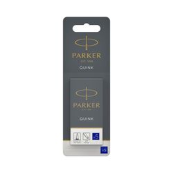 Parker Quink Permanent Blue Ink Cartridge Pack of 5