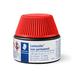 Staedtler Lumocolor Non-Permanent Refill Pot 487 15 Red Each