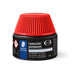 Staedtler Lumocolor Permanent Refill Pot 487 17 Red Each