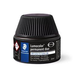 Staedtler Lumocolor Duo Permanent Refill Pot 488 48 Black Each