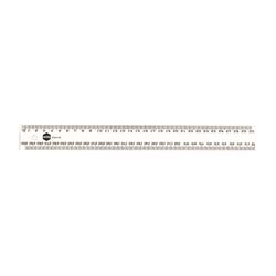 Marbig Ruler 30cm Plastic Clear