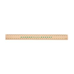 Celco Wooden Ruler 30cm Unpolished