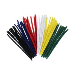 Jasart Pipe Cleaners Chenille Stems 150mm Assorted Pack 1000