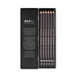 Staedtler Mars Lumgraph Pencils 100B Assorted Grades Tin 6