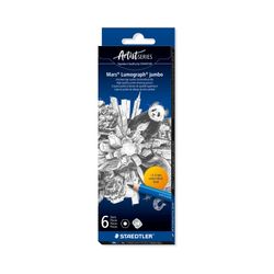 Staedtler Mars Lumograph Jumbo Pencil 100J 2B Box 6