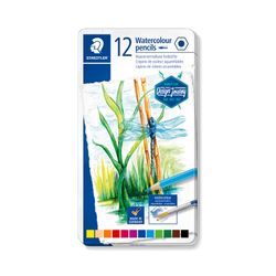 Staedtler Watercolour Pencils Assorted Colours Tin 12