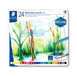 Staedtler Watercolour Pencils Assorted Colours Tin 24