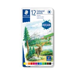 Staedtler Coloured Pencils Assorted Colours Tin 12