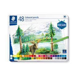 Staedtler Coloured Pencils Assorted Colours Tin 48