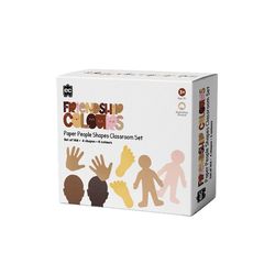 EC Friendship Colour Paper People Shapes Class Set 144