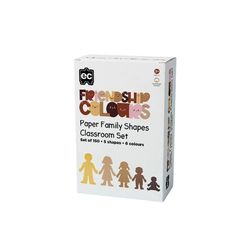 EC Friendship Colour Paper Family Shapes 150pcs