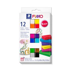 Fimo Soft Modelling Clay Assorted Colours 25gm Pack 12