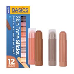 Zart Slicks Paint Sticks Skin Tone Pack 12