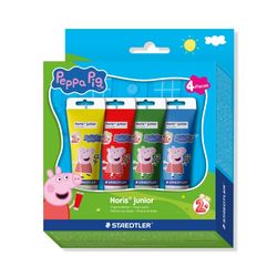 Staedtler Peppa Pig Noris Junior Finger Paint 75ml Pack of 4