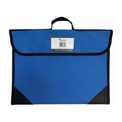 Writer Library Bag Hook And Loop Closure And Name Badge 390x285mm Blue