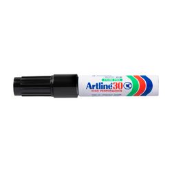 Artline 30 Permanent Marker 5mm Chisel Nib Black Box 12