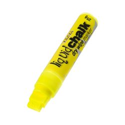Texta Liquid Chalk Marker Dry Wipe Yellow 15mm - Sold Each (12 per Box)