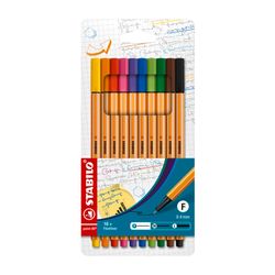Stabilo Point 88 Fineliner Assorted Wallet 10