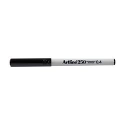 Artline 250 Permanent Marker 0.4mm Black - Sold Each (12 per Box)